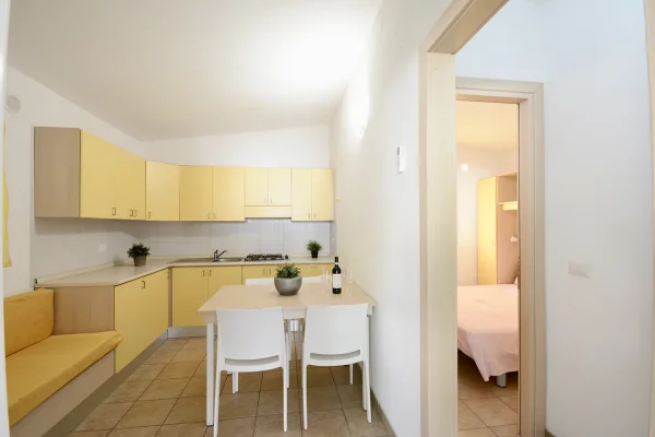 camping carouan abruzzo cucina e salotto bungalow